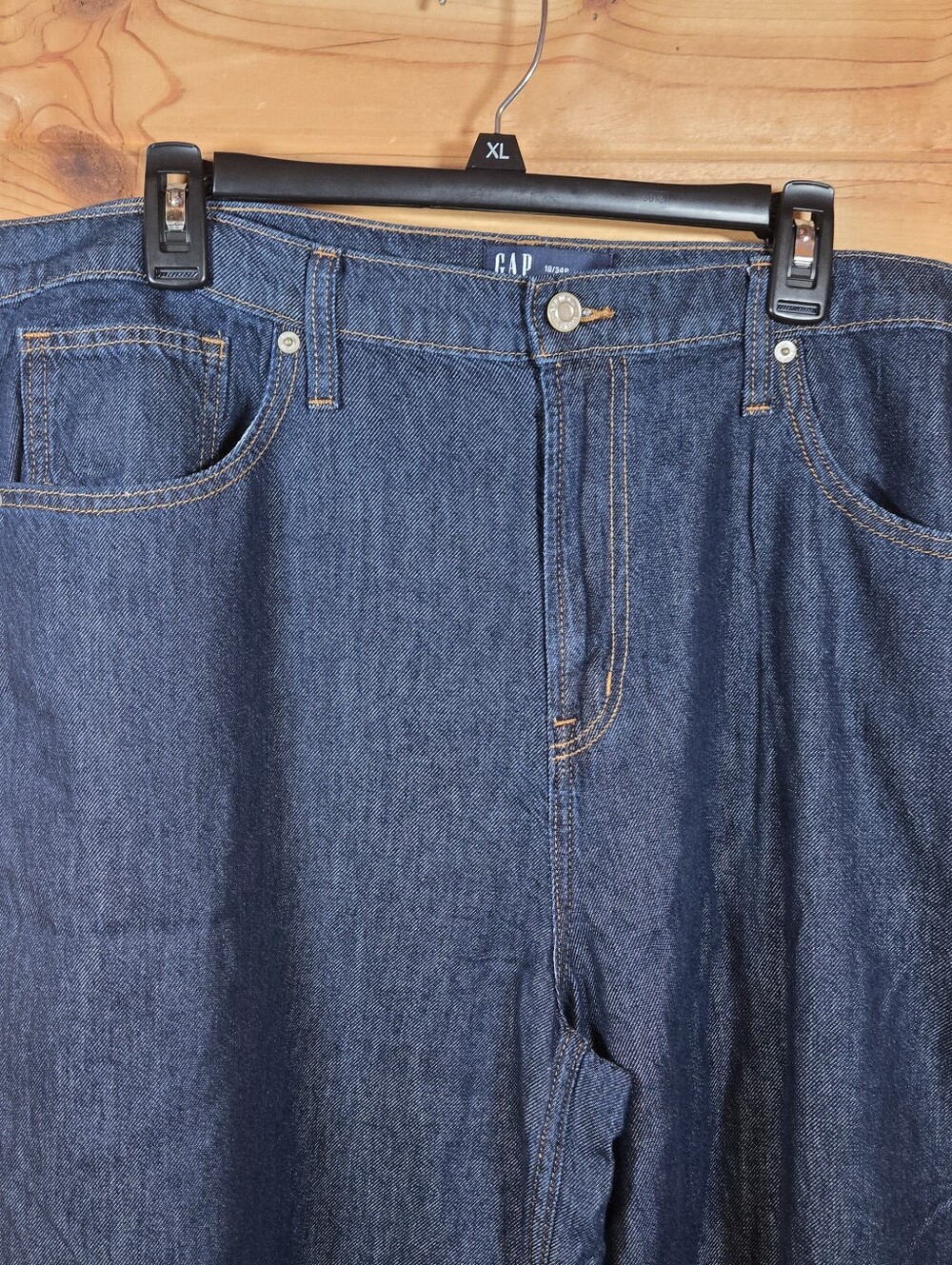 Gap Super Light Palazzo Wide Leg Denim Pants Women's 18R High Rise Blue NWT NEW